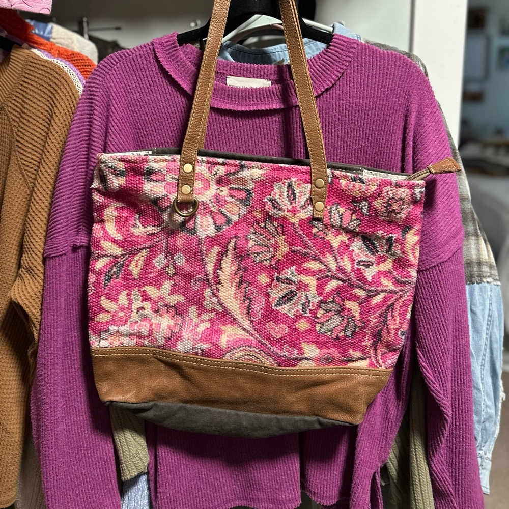 Myra bag. Colors of pink tote. Carried once!